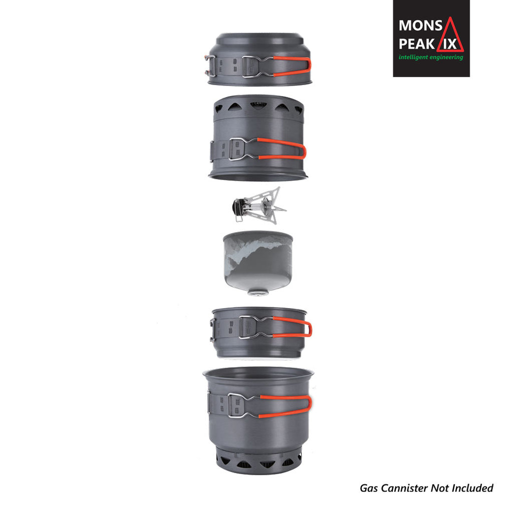 Ultralight Backpacking Cook Set with Stove
